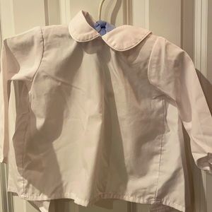Beaufort Bonnet Company White Collar Peter Pan Shirt 18-24M